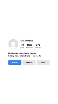 Profile Interface Mockup Animation on White Background