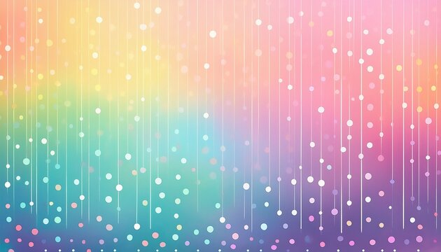Pastel Color Rainbox Gradient Polka Dot Background