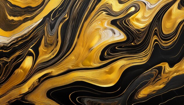 Marble Texture Gold And Black Tones