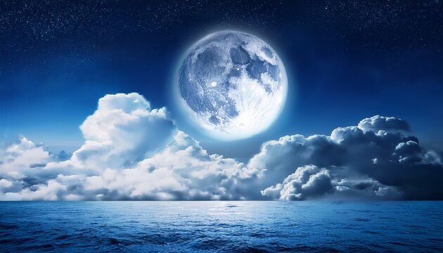 Moon And Cloudscape