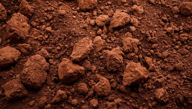 Rich Brown Loam Soil Texture Background