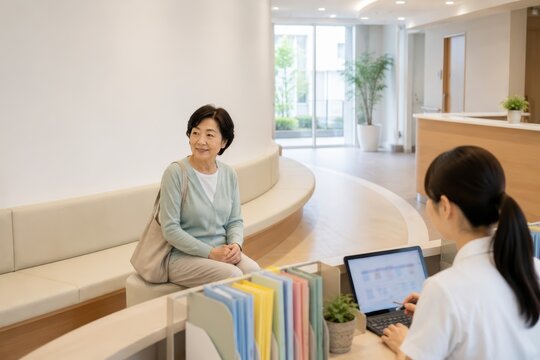 Connected home care clinic reception