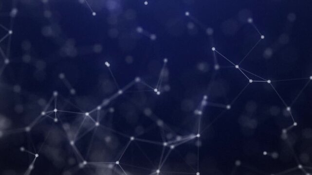 Blockchain Distributed Network Animation for Technology Presentation. Cryptocurrency, Decentralized Computing and Digital Ledger Concept.