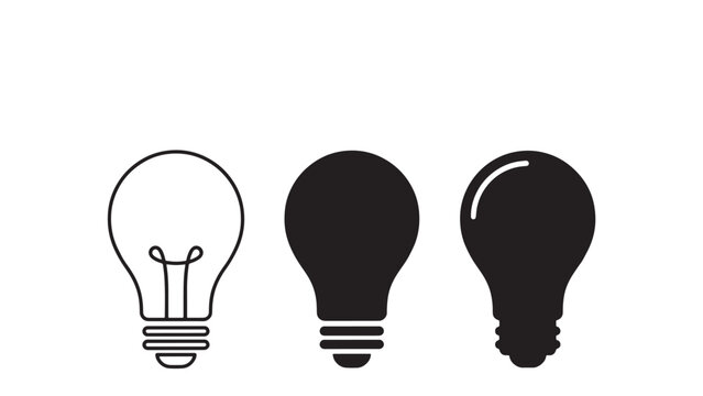  
Light bulb icons showing idea progression