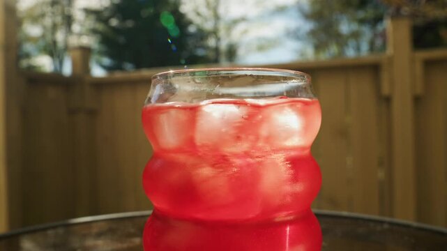 Refreshing summer drinks with ice bring joy on sunny days