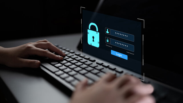 A user interface for a secure login portal. The screen requires a username and password for authentication, providing access to a private account or system. Fermion