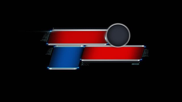 vector illustration for logo and titles space 3D reveal effect motion graphic with alpha channel