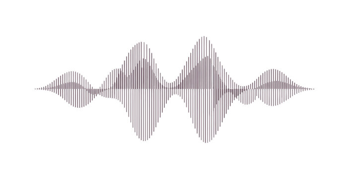 Audio Waveform Vector Illustration