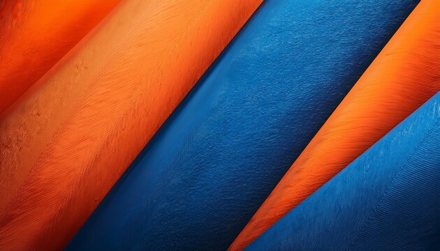 Abstract Diagonal Color Blend Of Warm Orange And Cool Blue Tones Overlaid With A Fine Grain Texture For A Modern Textured Backdrop