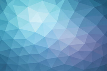 Fototapeta premium Low-Poly Geometric Blue Gradient Background