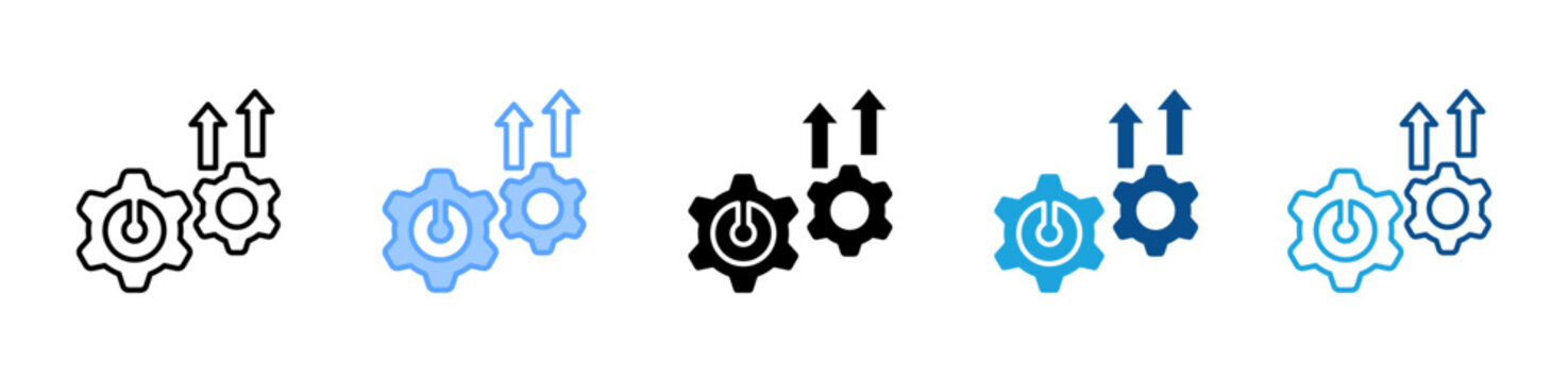Improvement web icon with multiple style collection