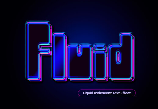 Liquid Iridescent Text Effect