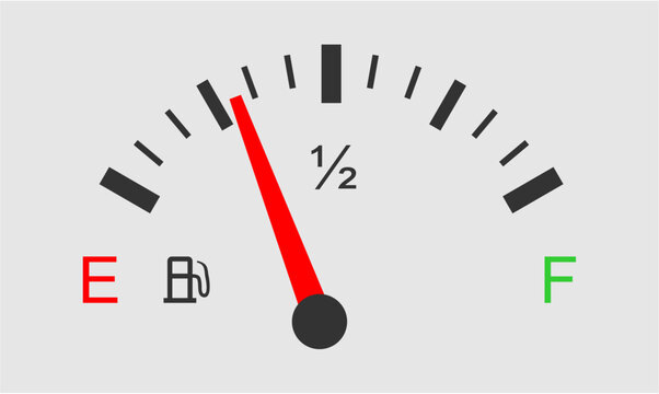 gasoline indicator car fuel gauge