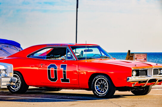 1969 Dodge Charger Dukes of Hazzard car at 26th annual Cruisin the Coast in Biloxi Mississippi