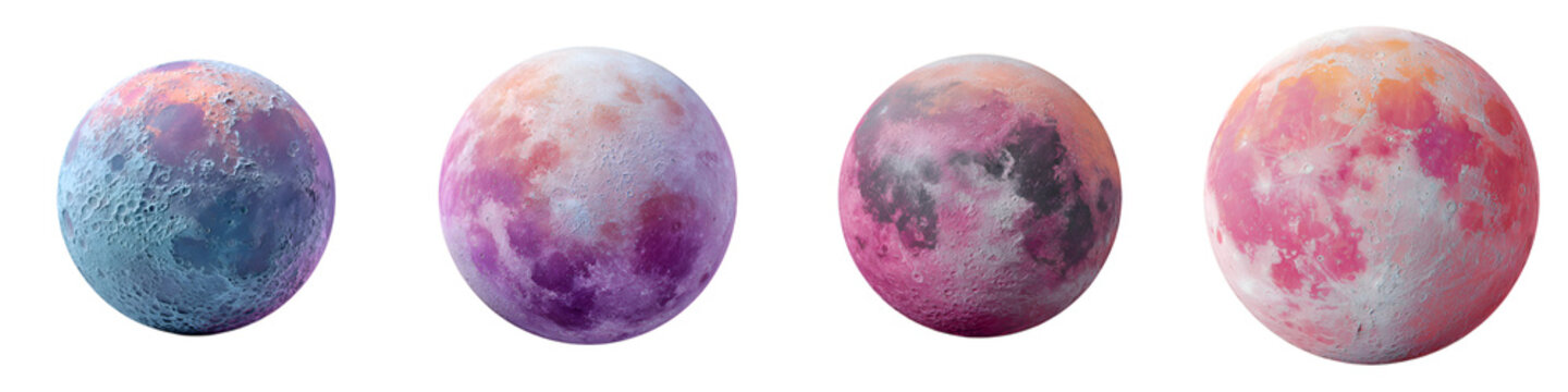 Fantasy Galaxy Planets: Abstract Watercolor Texture Set
