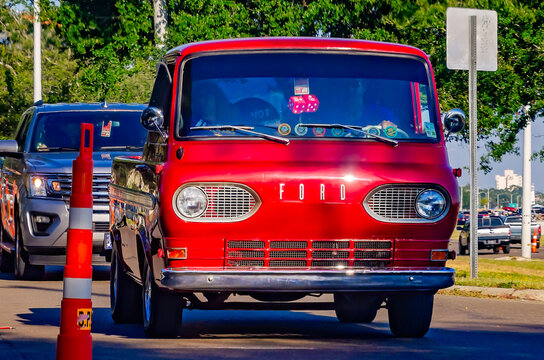 1961 Ford Econoline at 26th annual Cruisin the Coast in Biloxi Mississippi