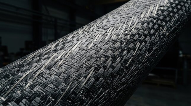 Intricate Carbon Fiber Weave Pattern Texture Detail