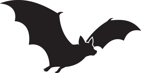 Fototapeta premium Open Wing Bat Silhouette