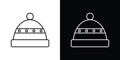 Winter hat icon vector graphics set © JacobJ