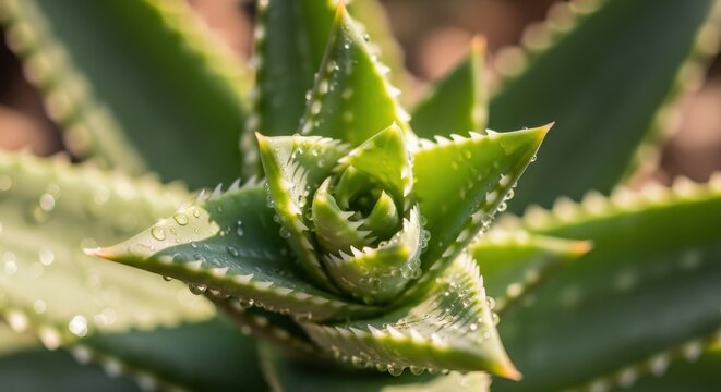 Close up of a green succulent plant with spiral pattern.