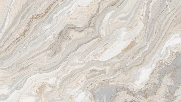 Marble Surface with Elegant Beige Gray Veins for Interior Design and Decorative Applications