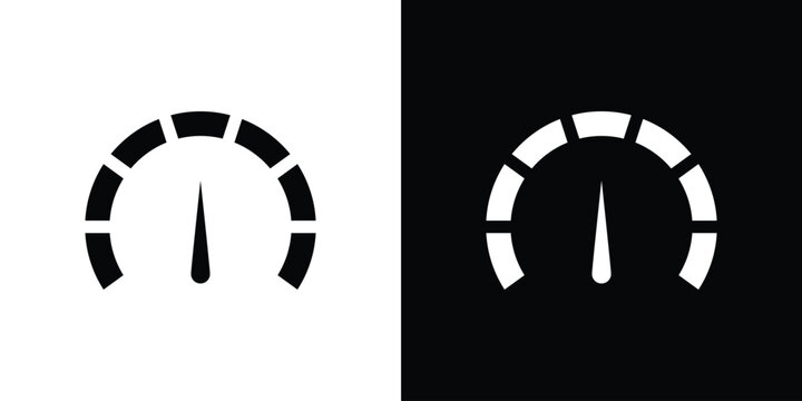Tachometer icon simple logo set