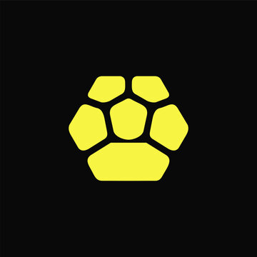 Geometric turtle shell logo for wildlife, marine conservation, eco organization, protection, stability, or nature brand.