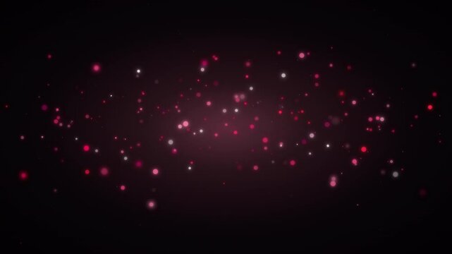 Rose Red Particle Flow 4K Seamless Loop Motion Background Deep Crimson Glowing Romantic Abstract VJ Loop Valentine Animation