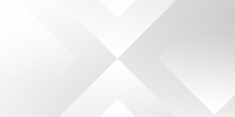 Fototapeta premium Abstract white and gray geometric background with overlapping gradient square shapes