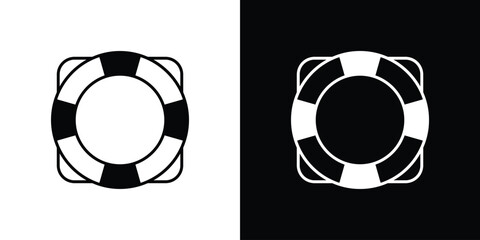 Life buoy icon line art pictogram bundle. EPS10 © Haider