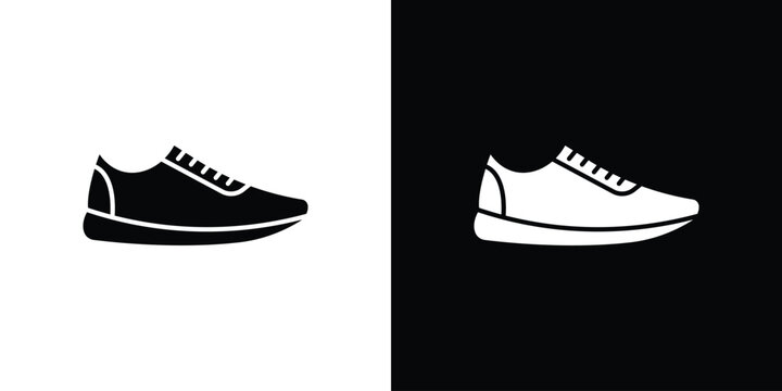 Sneaker icon line art pictogram bundle. EPS10