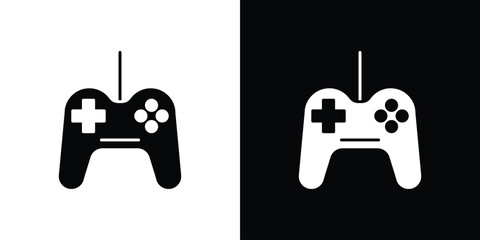 Gamepad icon line art pictogram bundle. EPS10 © Haider