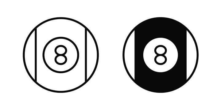 Pool 8 ball icon