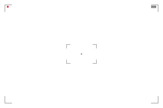 Simple video recording viewfinder overlay