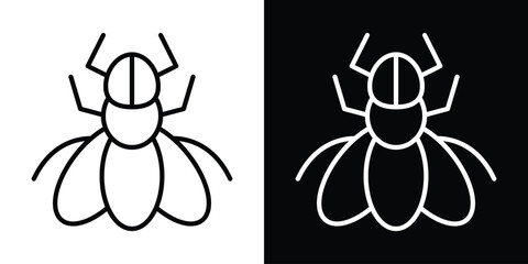 Fly insect icon © No
