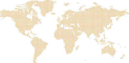 Fototapeta premium Elegant World Map Dot Artwork