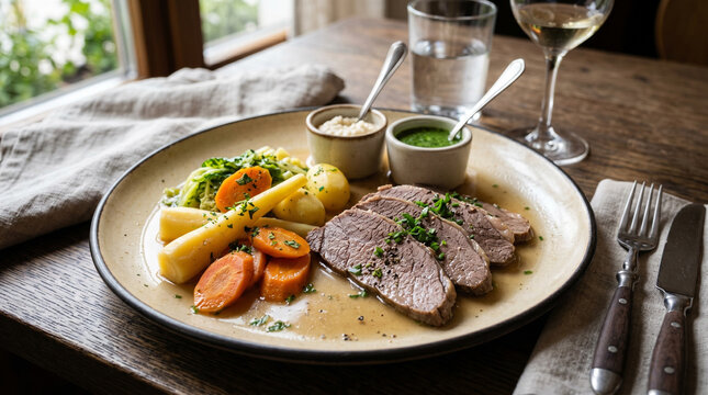 Tafelspitz, traditional dish of Austrian cuisine