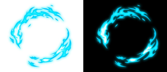 Anime Style Fire Effect Vector_02 © EFFECT GARDEN