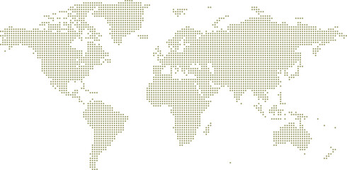 Fototapeta premium World Map for Data Visualization