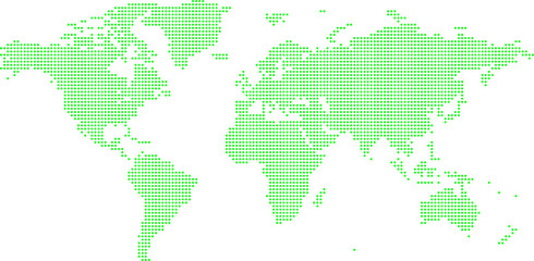 Fototapeta premium World Map Made of Circular Dots Background.