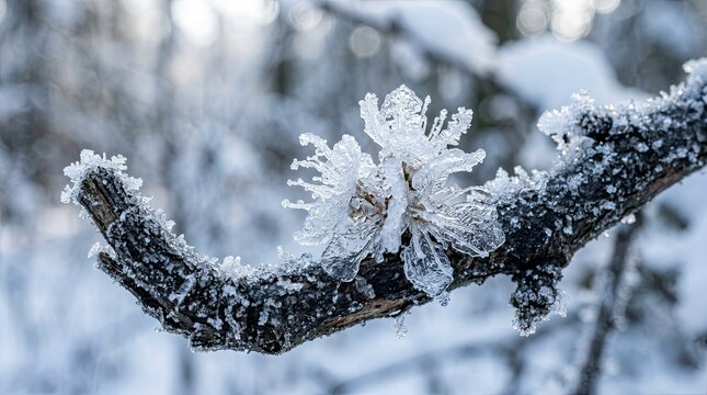 snow covered tree