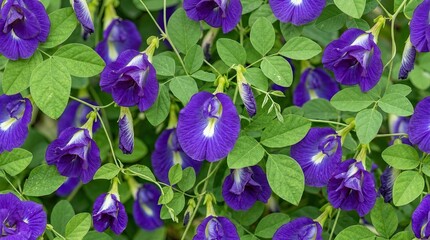 purple flowers background
