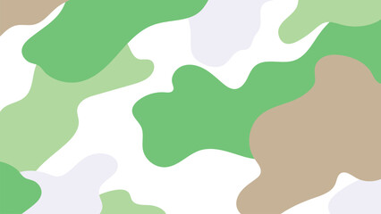 Abstract green camouflage pattern vector, desktop wallpaper © Rawpixel.com