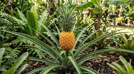 Obraz premium pineapple on the plant