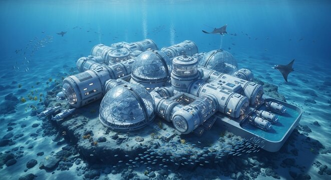 Aquatic Haven: A Futuristic Underwater Dwelling