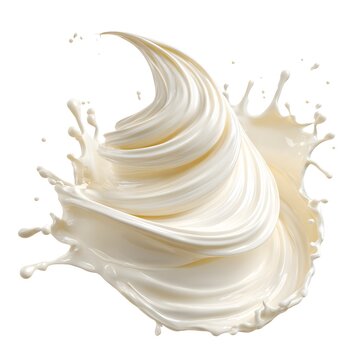 yogurt splash creamy swirl isolated on white background jpg