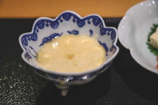 Creamy Sauce Served In Blue And White Ceramic Bowl Nov 28 2025