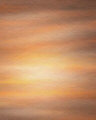 Fototapeta premium Abstract watercolor painting on textured paper with soft peach and light orange gradient tones and calming artistic texture for web backgrounds, presentation slides and modern branding
