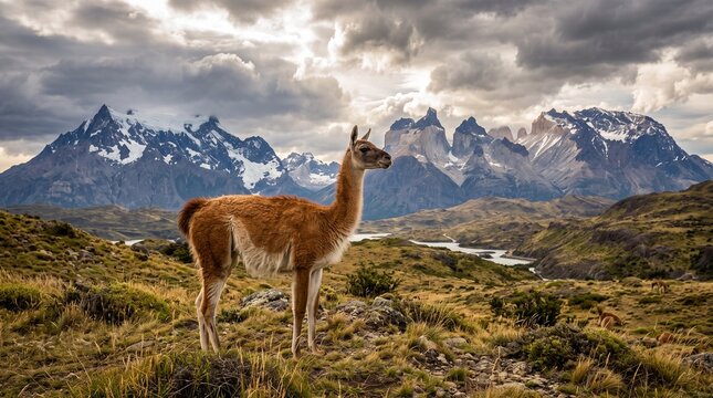 lama in the mountains