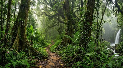 Obraz premium fern in the forest